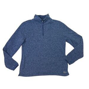 ORVIS R65 SWEATER FLEECE QUARTER-ZIP Women's M BLUE Pullover